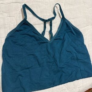Anthropologie Deep Teal Strappy Bralette Tank PLUS